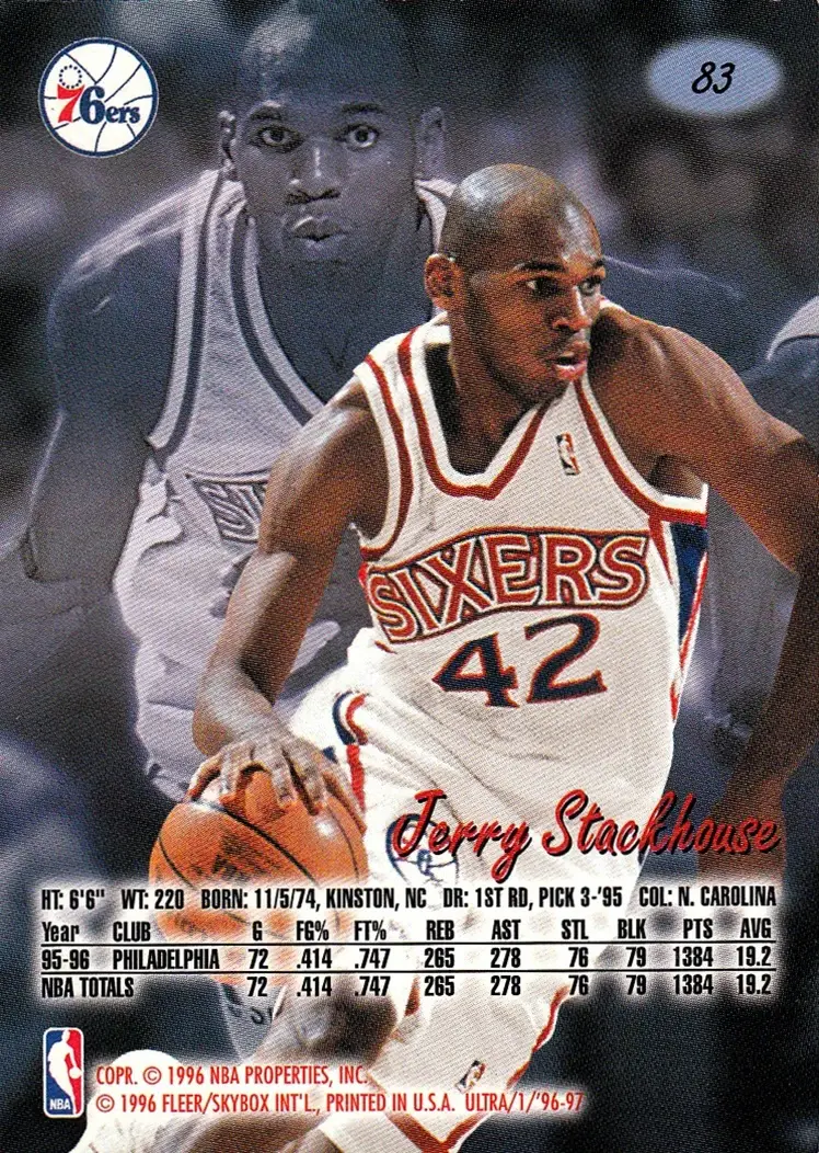 Back of Jerry Stackhouse