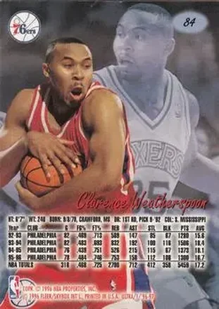 Clarence Weatherspoon back
