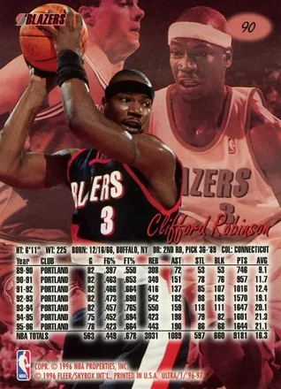 Verso de Clifford Robinson