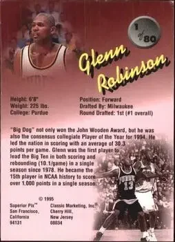 Back of Glenn Robinson