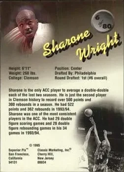 Back of Sharone Wright