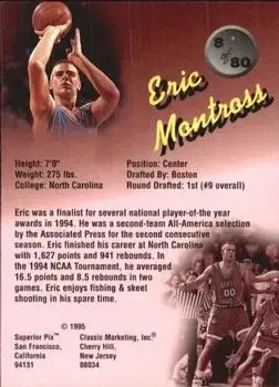 Back of Eric Montross