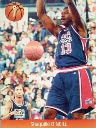 1995 Joan Basket Dominos NBA Greek #7 Shaquille O'Neal