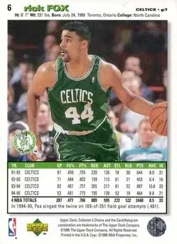 Back of Rick Fox
