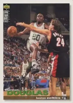 1995-96 Collector's Choice German I #8 - Sherman Douglas - Boston Celtics