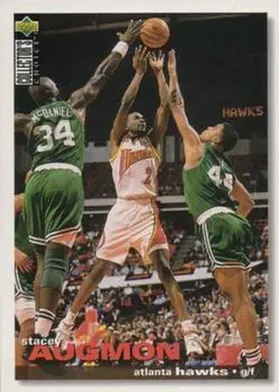 1995-96 Collector's Choice Japanese #6 - Stacey Augmon - Atlanta Hawks 1995-96 Collector's Choice Japanese #6 - Stacey Augmon - Atlanta Hawks