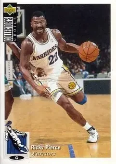 1995-96 Collector's Choice Stickers (European) #3 - Ricky Pierce - Golden State Warriors