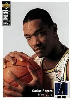 1995-96 Collector's Choice Stickers (European) #8 Carlos Rogers