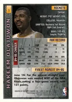 Back of Hakeem Olajuwon