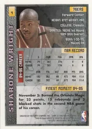 Sharone Wright back