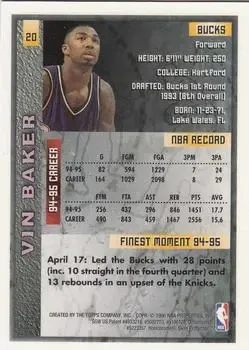 Back of Vin Baker