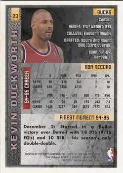 Back of Kevin Duckworth