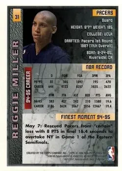 Back of Reggie Miller