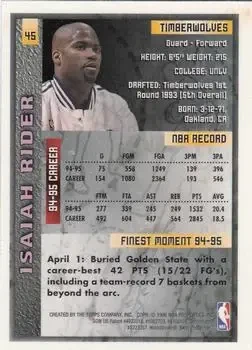 Back of Isaiah Rider