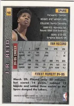 Back of J.R. Reid