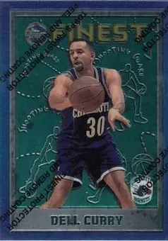 1995-96 Finest #51 - Dell Curry - Charlotte Hornets