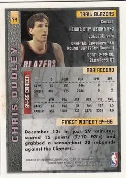 Back of Chris Dudley