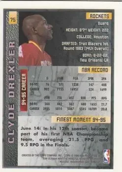 Back of Clyde Drexler