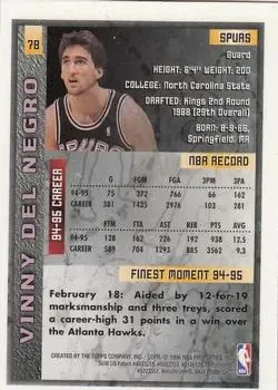 Back of Vinny Del Negro