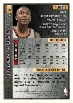 Back of Jalen Rose