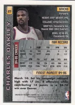 Back of Charles Oakley