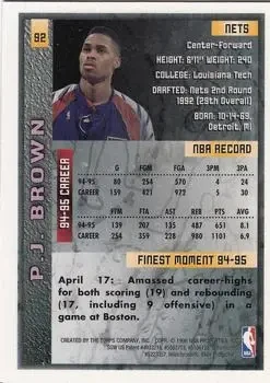 Back of P.J. Brown