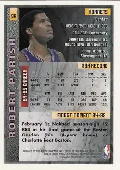 Back of Robert Parish