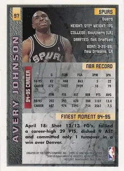 Back of Avery Johnson