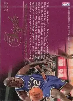 Back of Jamal Mashburn