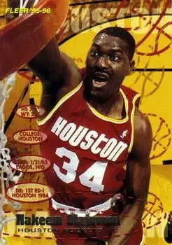 1995-96 Fleer #71 Hakeem Olajuwon
