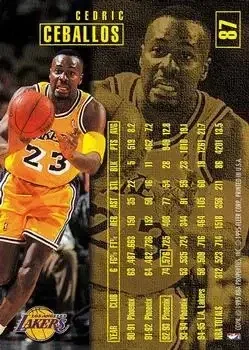 Back of Cedric Ceballos