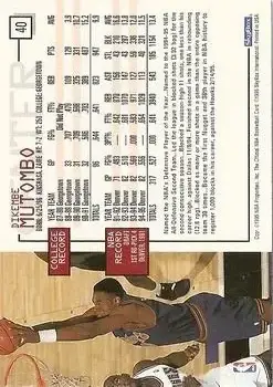 Back of Dikembe Mutombo