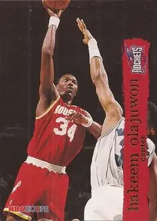 1995-96 Hoops #63 Hakeem Olajuwon