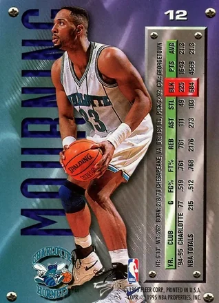 Alonzo Mourning Rückseite