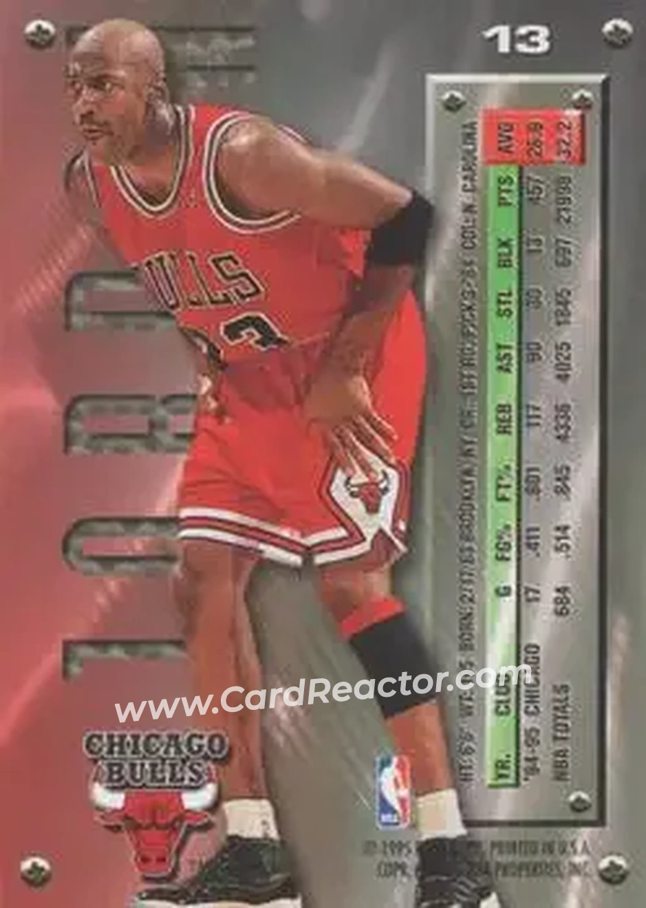 Back of Michael Jordan