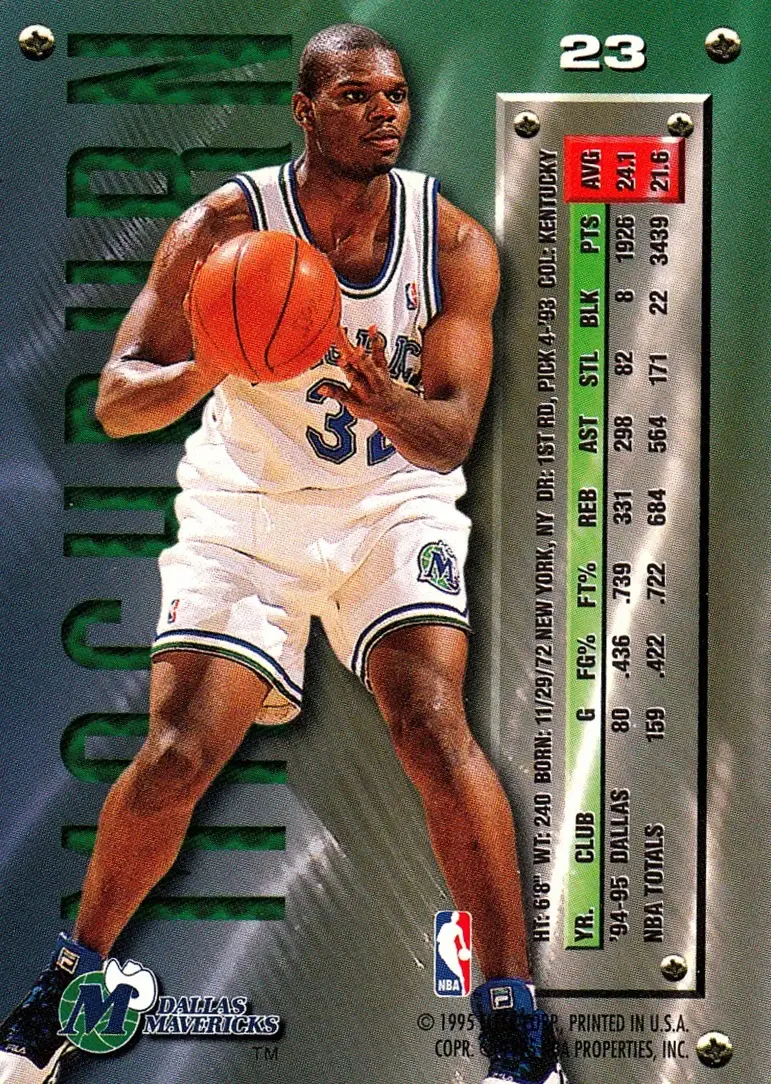 Back of Jamal Mashburn