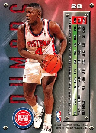 Achterkant van Joe Dumars