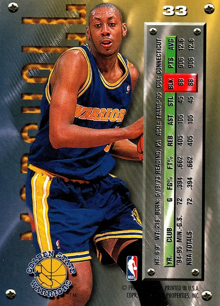 Back of Donyell Marshall
