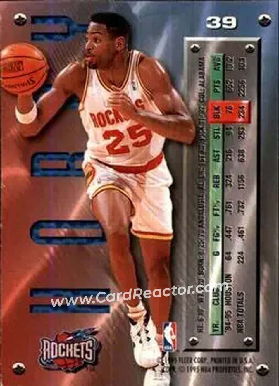 Back of Robert Horry