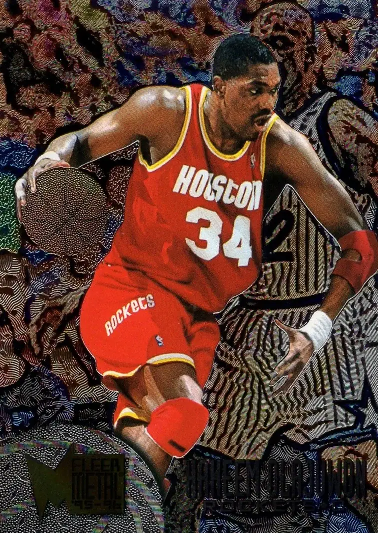 1995-96 Metal #40 Hakeem Olajuwon