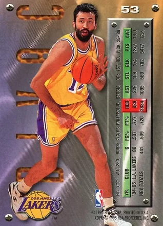 Vlade Divac Rückseite