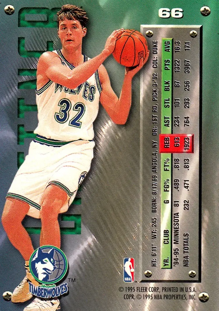 Back of Christian Laettner