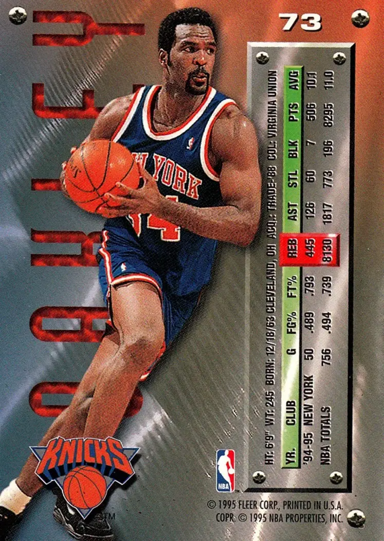 Back of Charles Oakley