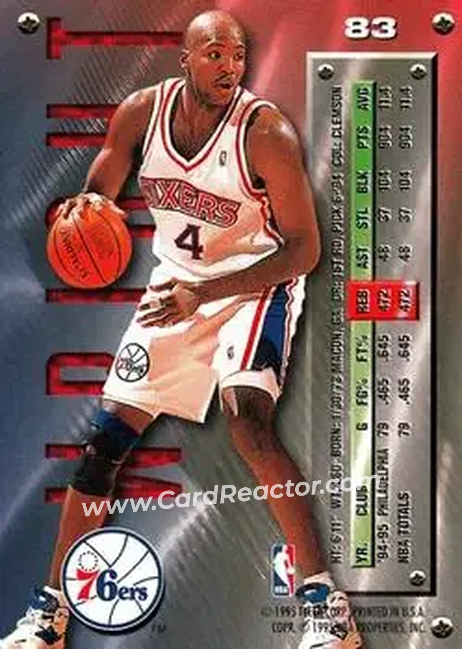Back of Sharone Wright