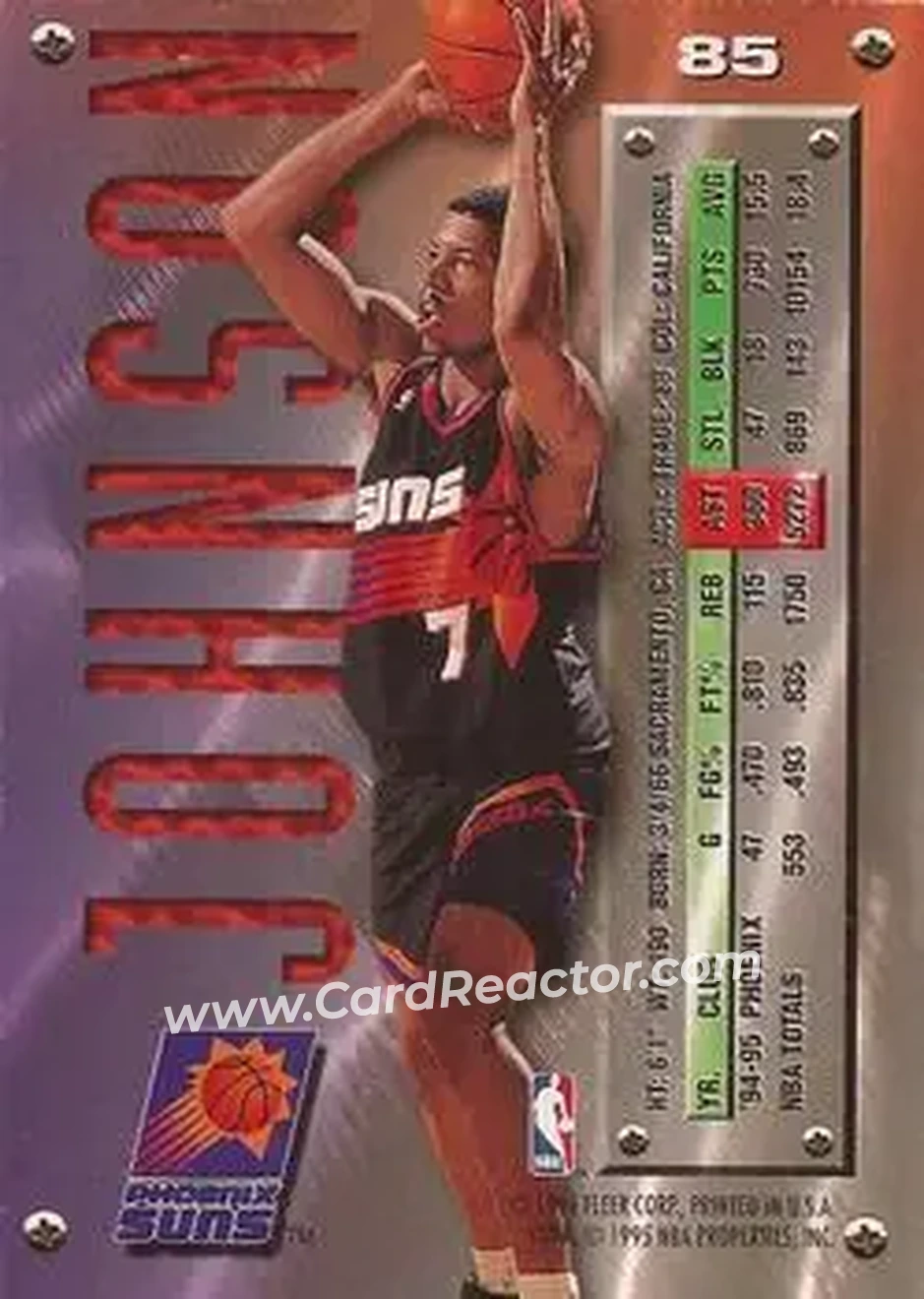 Back of Kevin Johnson