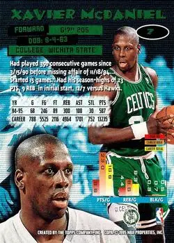 Back of Xavier McDaniel