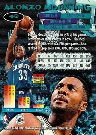 Alonzo Mourning back