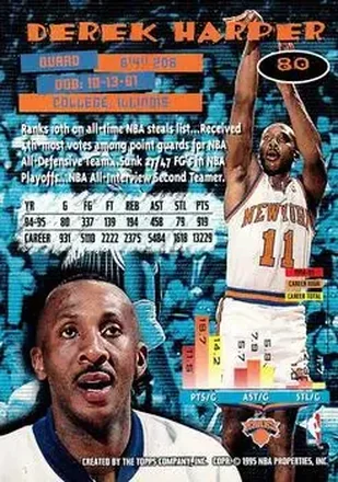 Derek Harper back