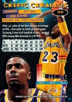 Back of Cedric Ceballos
