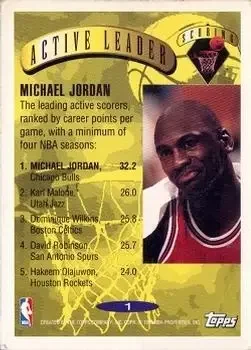 Back of Michael Jordan